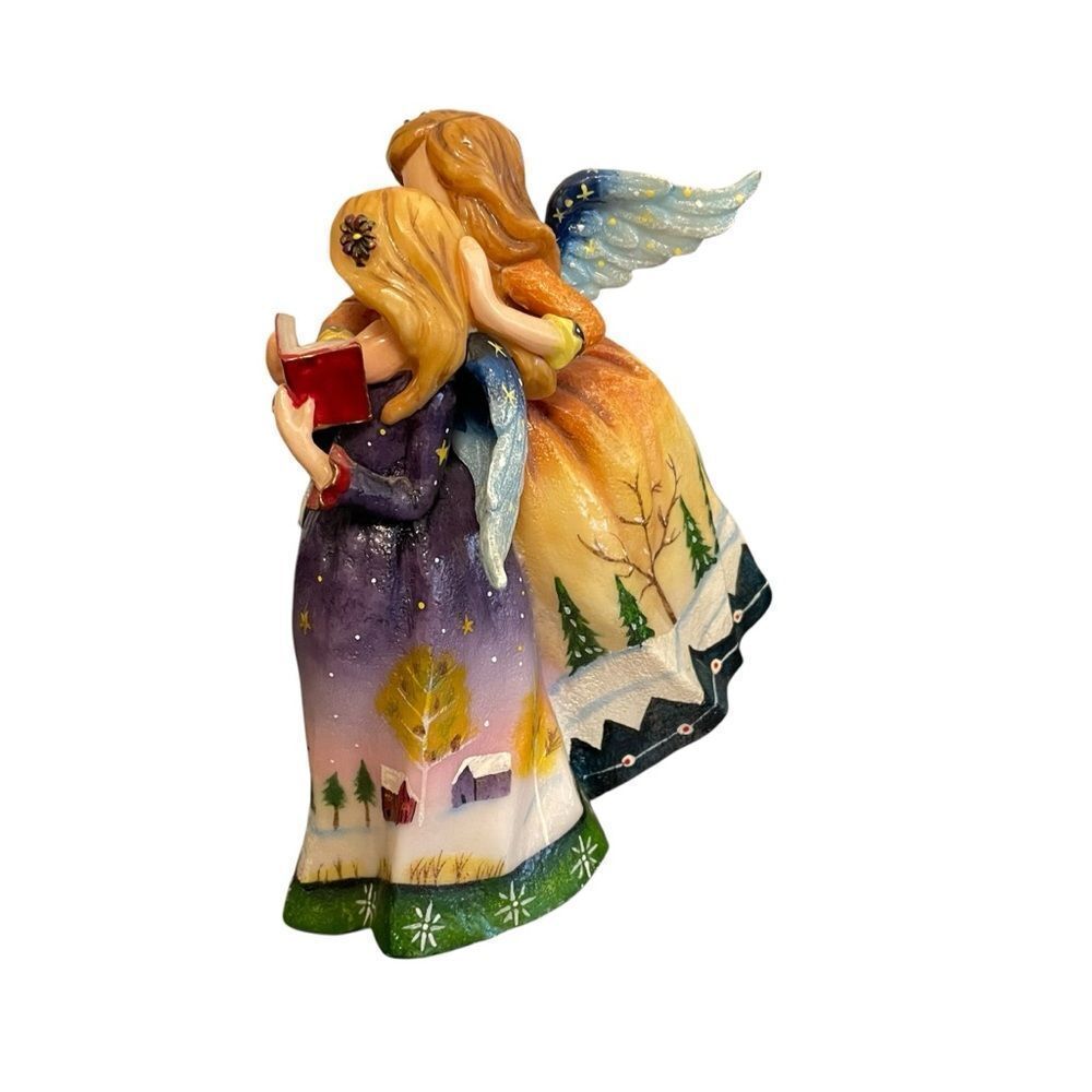 Angels Caroling Christmas Painted Resin Figurine - Picture 2 of 5